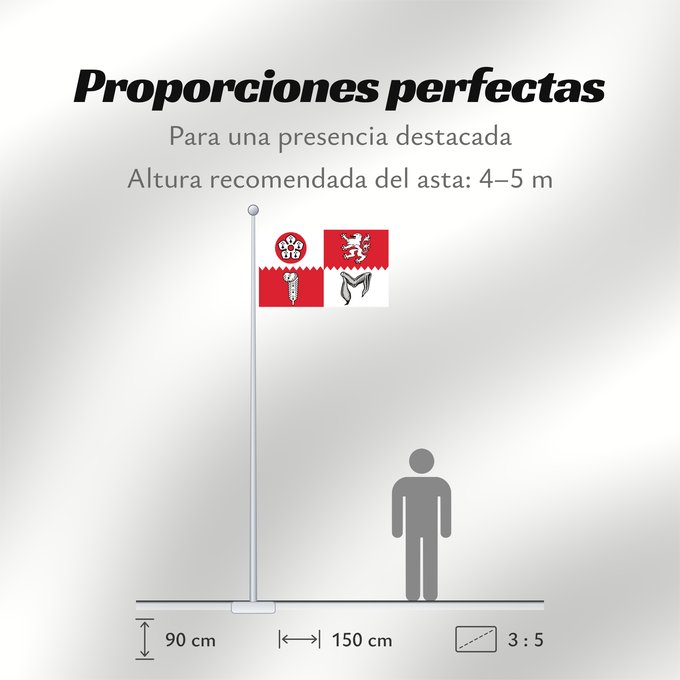 Proporciones de la bandera: County flag of Leicestershire	The County Flag of Leicestershire	Leicestershire