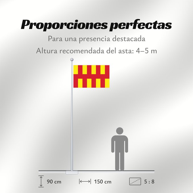 Proporciones de la bandera: Northumberland Le Northumberland