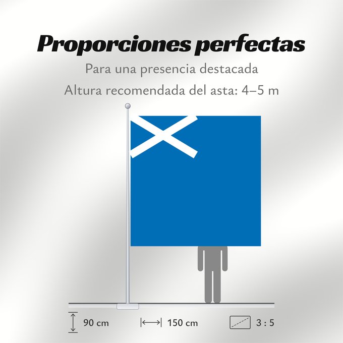 Proporciones de la bandera: Scotland	L Écosse	Escocia	Schottland	Scozia	Schotland	Escócia	Szkocji	Scotlandes	علم اسكتلندا	Знаме на Шотландия	Banniel Bro-Skos	Skotská vlajka	Yr Alban	Skotlands	Σημαία της Σκωτίας	Skotio	Šotimaa lipp	پرچم اسکاتلند	Skotlannin	HAlban	H-Alba	Brattagh ny h