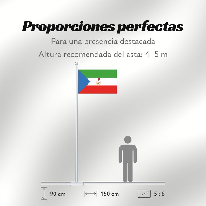 Proporciones de la bandera: Equatorial Guinea 1973-1979 Guinée équatoriale 1978-1979 Guinea Ecuatorial 1978-1979 Guiné Equatorial 1978-1979