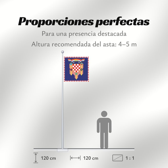 Proporciones de la bandera: President of Croatia Presidential Flag of the Republic of Croatia Étendard présidentiel de Croatie Estandarte presidencial de Croacia Standarte des Präsidenten der Republik Kroatien Stendardo presidenziale della Croazia Predsjednika Republike Hrvatske