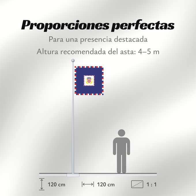 Proporciones de la bandera: Admirala OS RH Admiral of the Armed Forces of the Republic of Croatia Amiral des Forces armées de la République de Croatie Almirante de las Fuerzas Armadas de la República de Croacia Admiral der Kroatischer Streitkräfte Per l ammiraglio delle Forze Armate