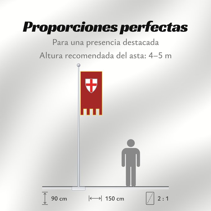 Proporciones de la bandera: Buja okomita	City of Buje	Buje	Stadt Buje	Della Città di Buie	Grada Buja	Mesta Buja