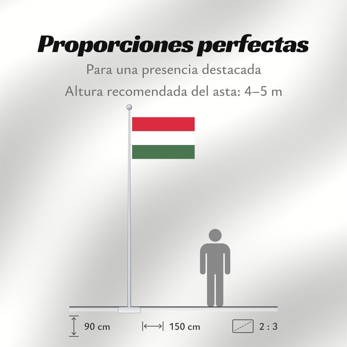 Proporciones de la bandera: Civil Ensign of Hungary Civil flag and civil and state ensign of Hungary Hongrie - Pavillon Civil Hungría - Pavellón Civil Ungarn - Zivilschiffsflagge Ungheria - Insegna Civile Oficiala civila naviga flago de Hungario Magyarország polgári hajózási felségj