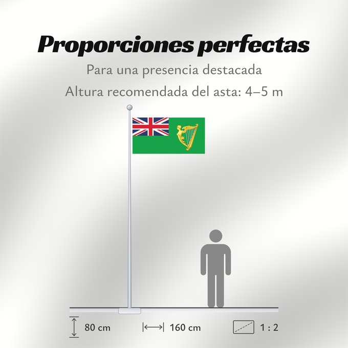 Proporciones de la bandera: Green Ensign