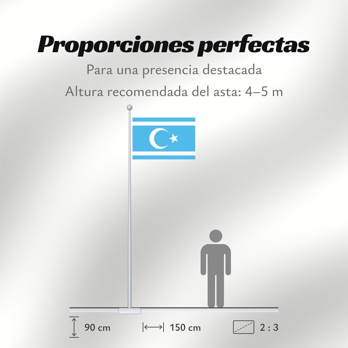Proporciones de la bandera: Iraqi Turkmen Front Front turkmène irakien Frente Turcomano Iraquí Irakische Turkmenische Front Fronte Turcomanno Iracheno Vectorized version of Flag of Iraq Turkmen Front