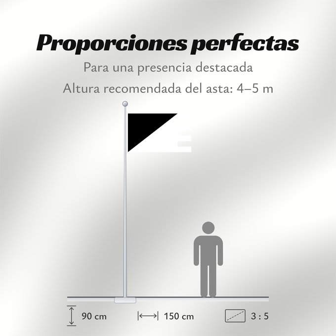 Proporciones de la bandera: Cospaia