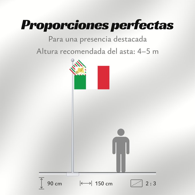 Proporciones de la bandera: Republic of Venice 1848–49 République de Venise 1848–49 República de Venecia 1848–49 Republik Venedig 1848–49 Repubblica di Venezia 1848–49 Reipublicae Venetae 1848–49 De ła Republica de Venesia 1848–49