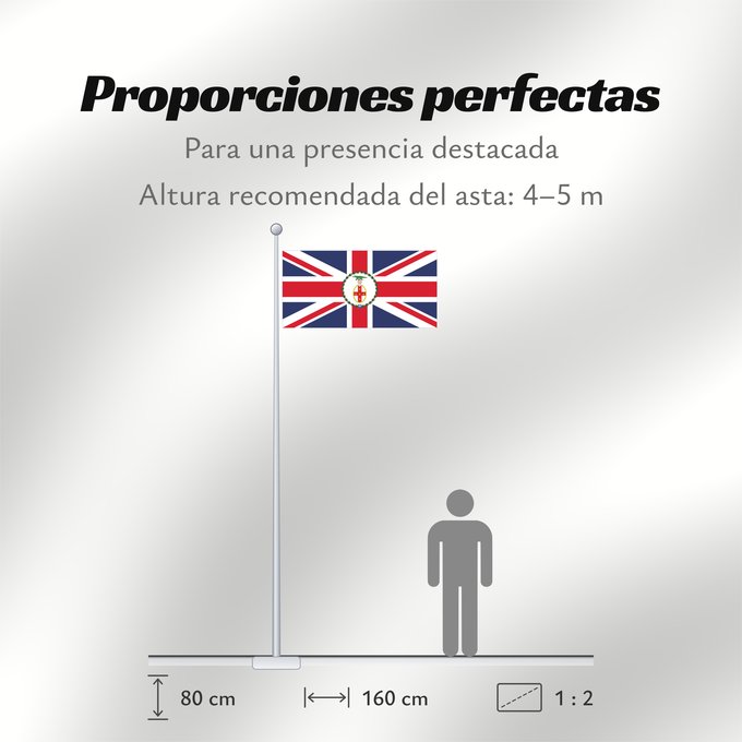 Proporciones de la bandera: Governor of Jamaica 1875–1906 Governor of Jamaica between 1875 - 1906 Gouverneur de la Jamaïque (1875–1906) Gobernador de Jamaica (1875–1906) Gouverneur von Jamaika (1875–1906) Governatore della Giamaica (1875–1906)