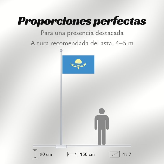 Proporciones de la bandera: Karakol	Karakol, Kyrgyzstan