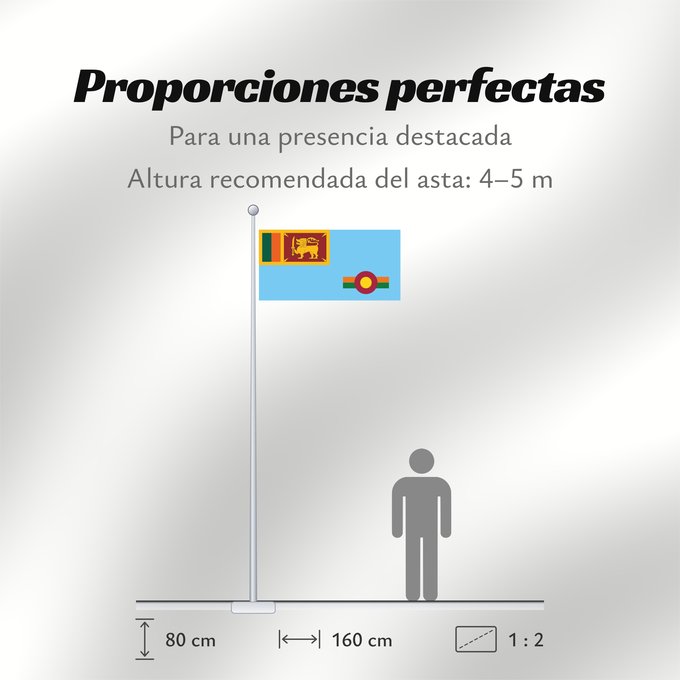 Proporciones de la bandera: Ensign of the Royal Ceylon Air Force
