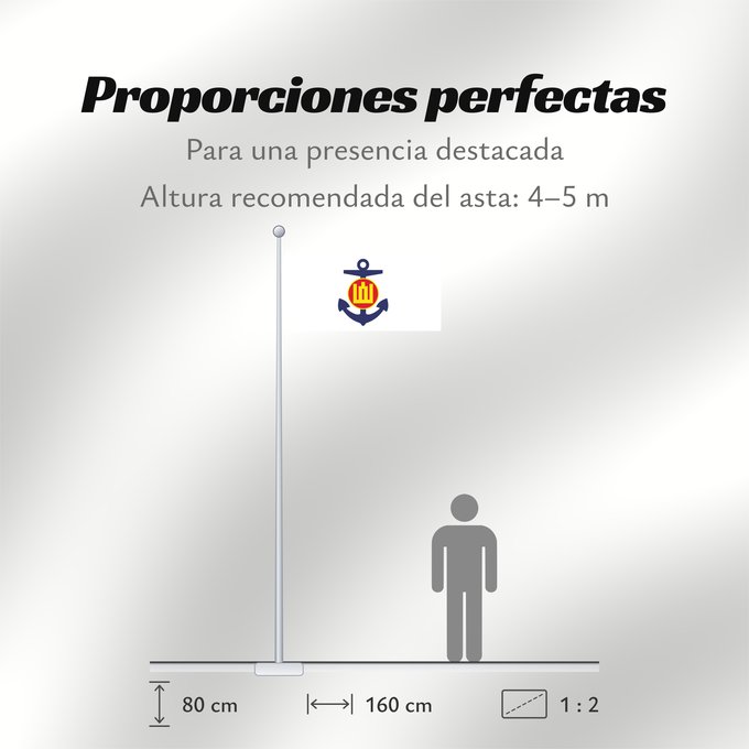 Proporciones de la bandera: Naval Jack of Lithuania