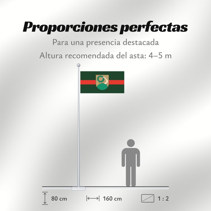 Proporciones de la bandera: Talsi	City of Talsi, Latvia	Talsu pilsētas karogs