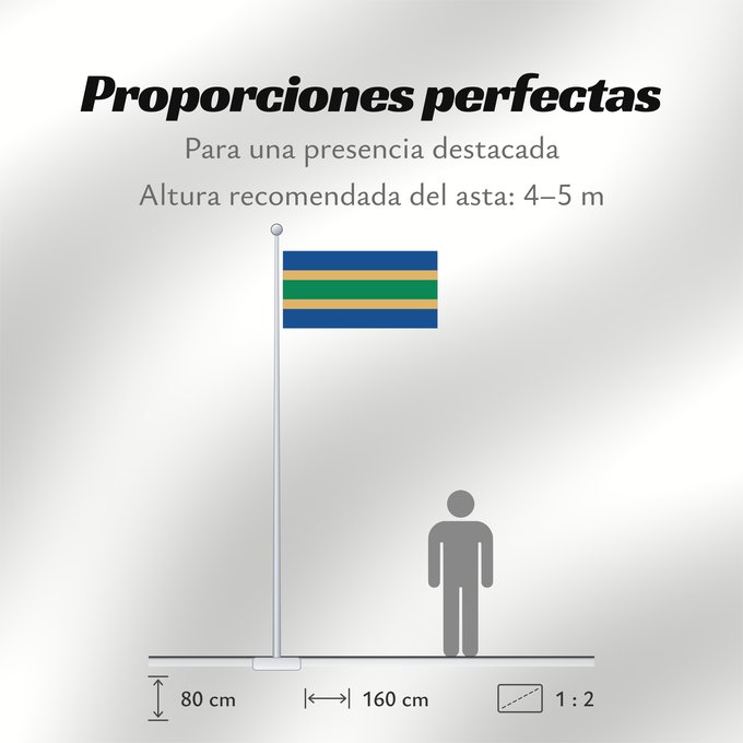 Proporciones de la bandera: Bar, Montenegro	Bar  city in Montenegro  - the colours	Bar