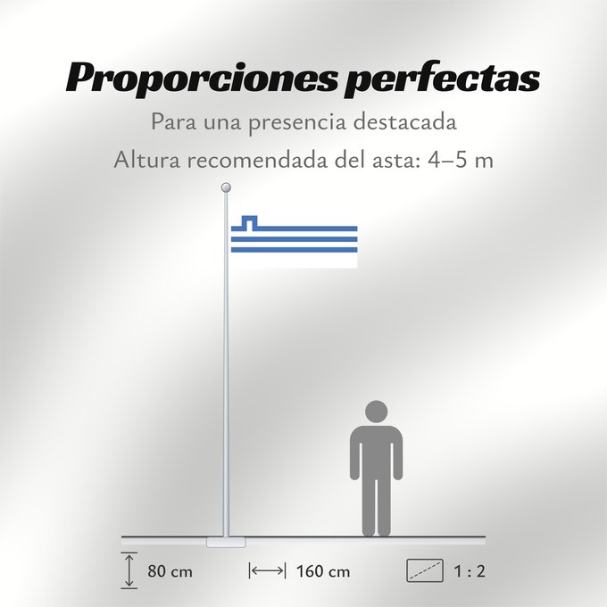 Proporciones de la bandera: Podgorica, Montenegro	Podgorica