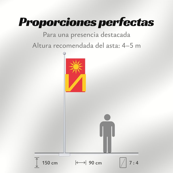 Proporciones de la bandera: Ilinden Municipality	Ilinden Municipality, Macedonia	Знаме на Општина Илинден