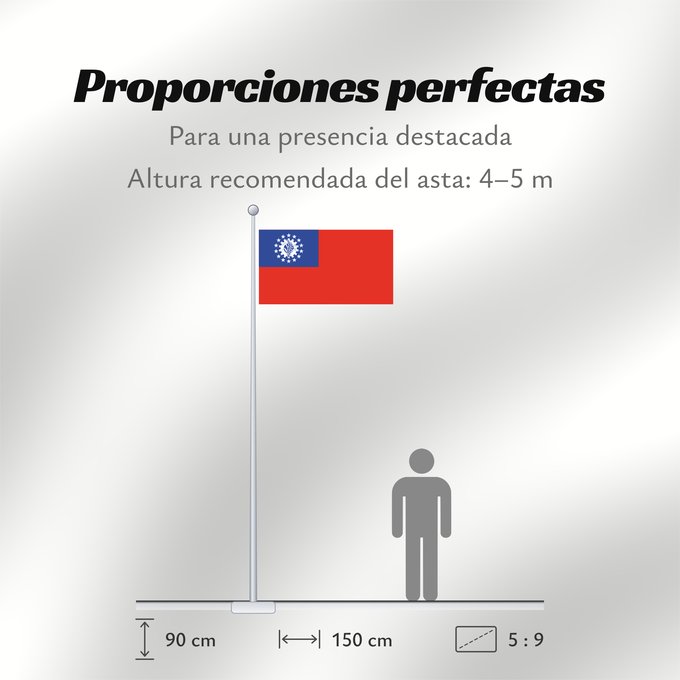 Proporciones de la bandera: Myanmar  1974–2010	Myanmar  Burma  from 1974-2010	Birmanie  1974-2010	Myanmar (1974–2010)	Myanmar	Birmania  1974-2010	Mianmar  1974-2010	মায়ানমারের জাতীয় পতাকা	মায়ানমারর ফিরালহান  1974-2010	Σημαία της Μιανμάρ  1974-2010	Mjanmao  1974-2010	म्यान्मार का 