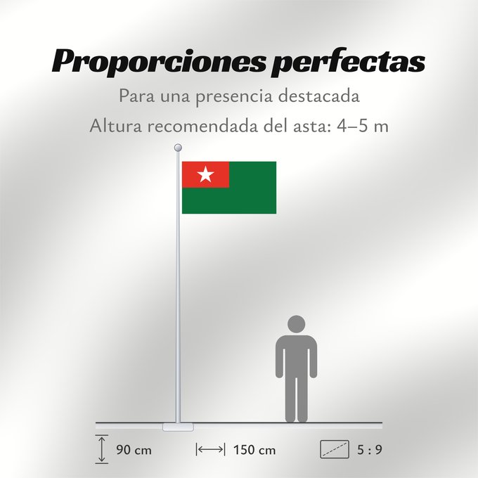 Proporciones de la bandera: Union Solidarity and Development Association