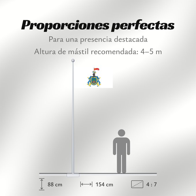 Proporciones de la bandera: Jalisco  heraldry	Jalisco