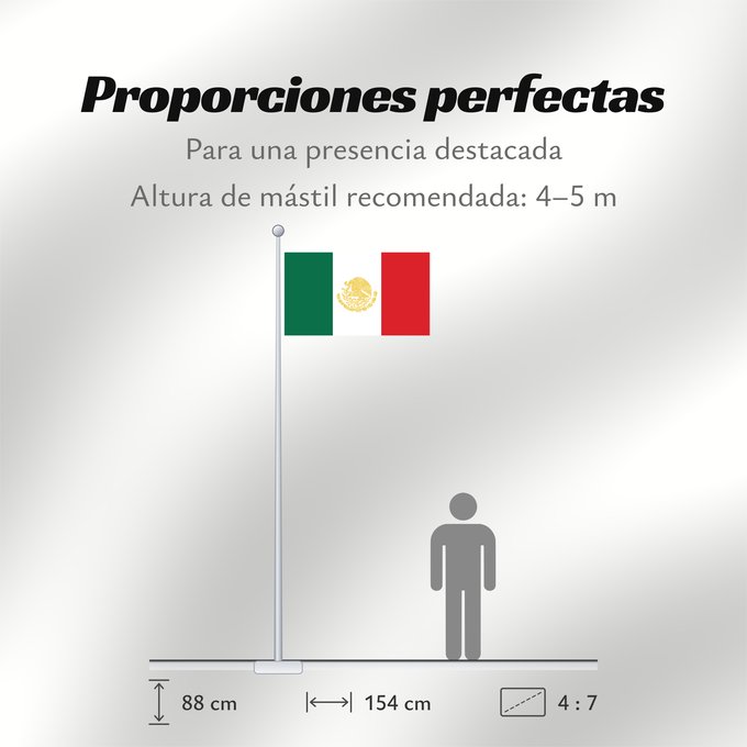 Proporciones de la bandera: Mexican States Standard