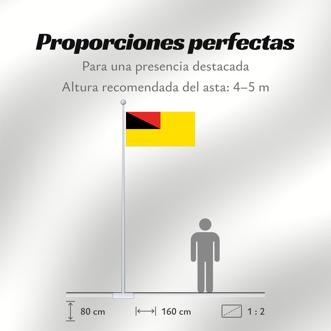 Proporciones de la bandera: Negeri Sembilan	Negeri Sembilan, a state of Malaysia