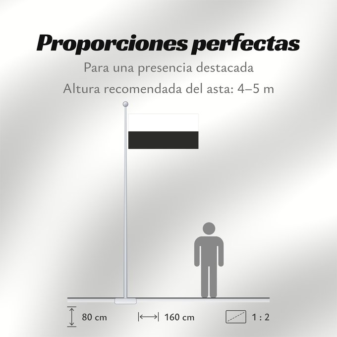 Proporciones de la bandera: Pahang Pahang Pahang, Malaysia