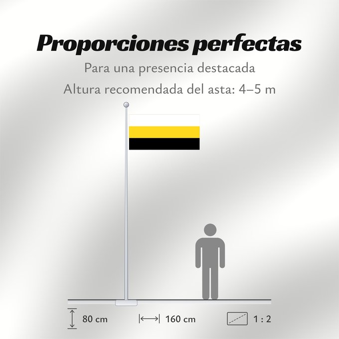 Proporciones de la bandera: Perak	Malaysian state of Perak