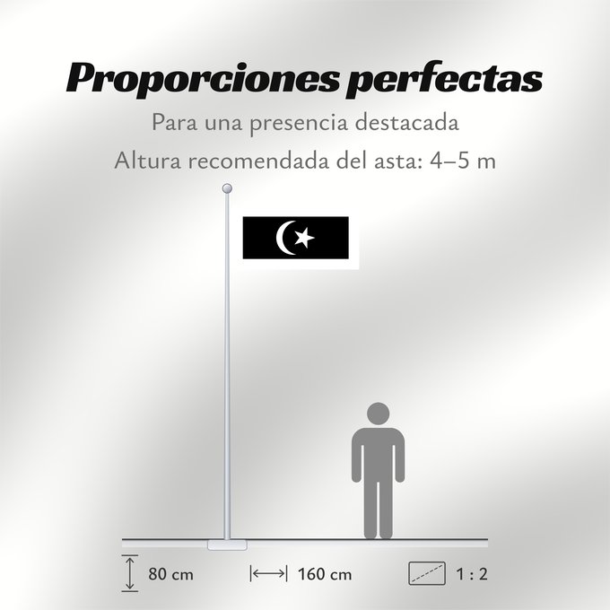 Proporciones de la bandera: Terengganu	Malaysian state Terengganu