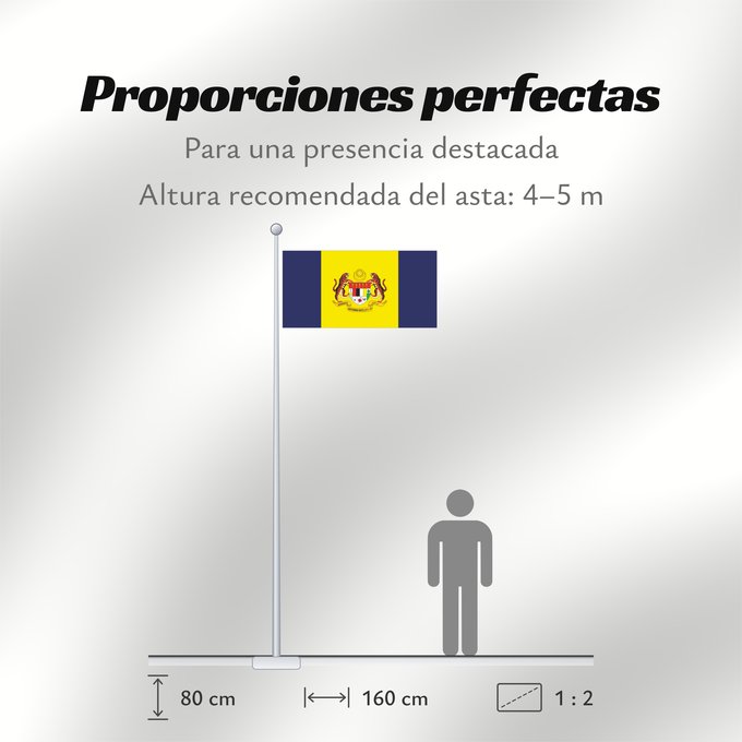 Proporciones de la bandera: Putrajaya	Putrajaya, Malaysia	Putrajaya 