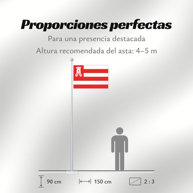 Proporciones de la bandera: Alkmaar