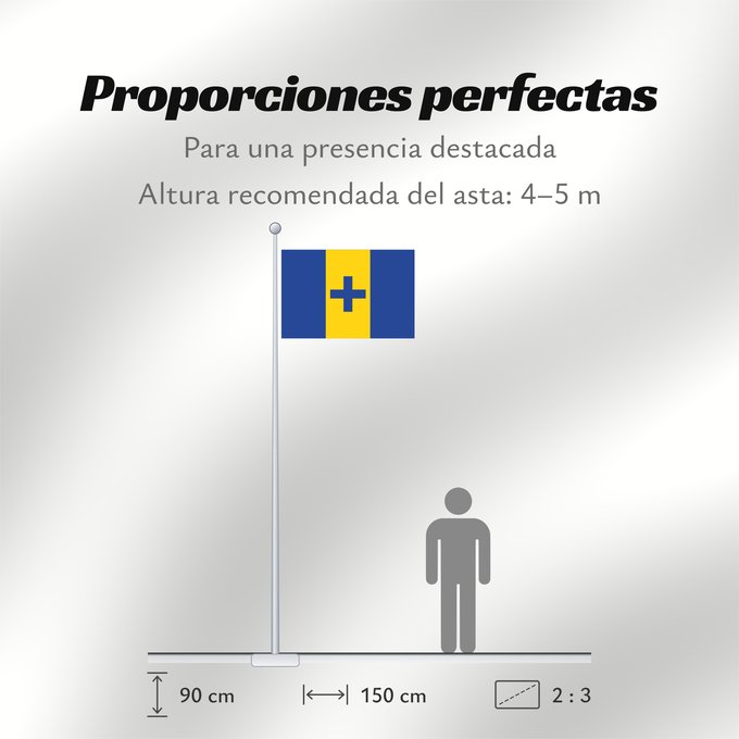 Proporciones de la bandera: Baarn