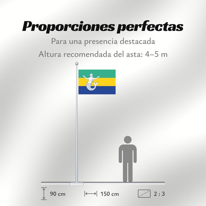 Proporciones de la bandera: Eemsmond	Dutch municipality of Eemsmond