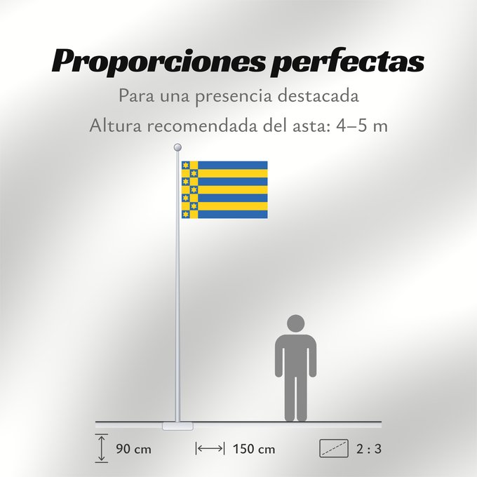 Proporciones de la bandera: Ferwerderadiel Dutch municipality of Ferwerderadiel Ferwerderadeel