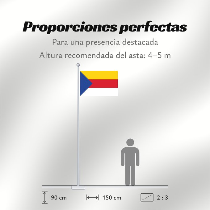 Proporciones de la bandera: Rijnwaarden Dutch municipality of Rijnwaarden