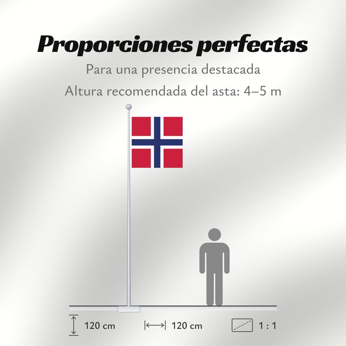Proporciones de la bandera: Naval Jack of Norway