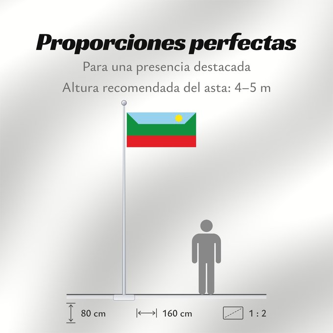 Proporciones de la bandera: Chachapoyas	Llaqta wiphala