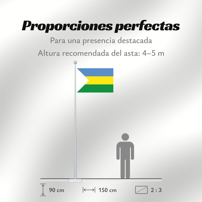 Proporciones de la bandera: Nuevo Chimbote