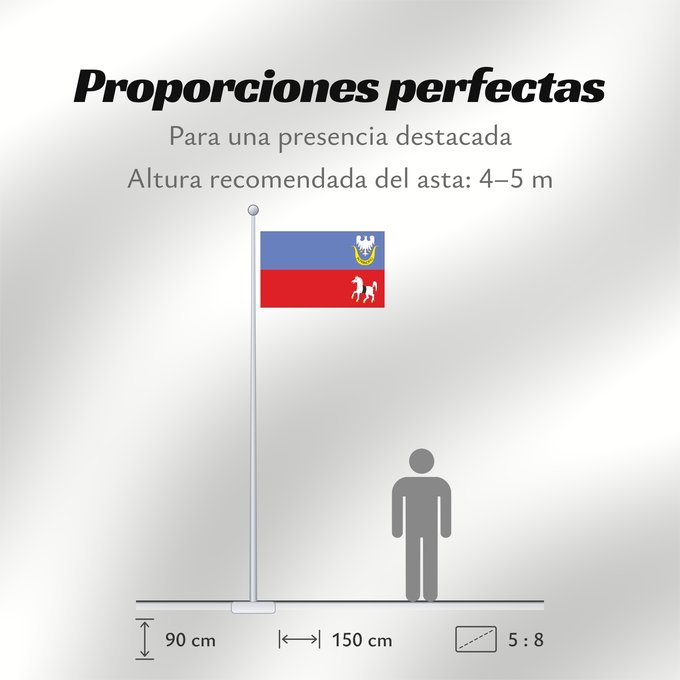Proporciones de la bandera: Gmina secemin flaga