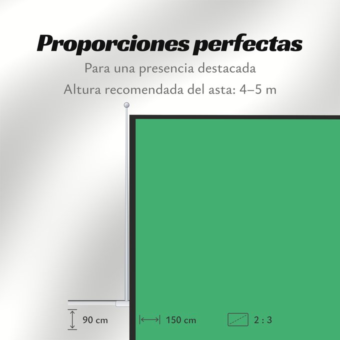 Proporciones de la bandera: Jastrzębie Zdrój flaga