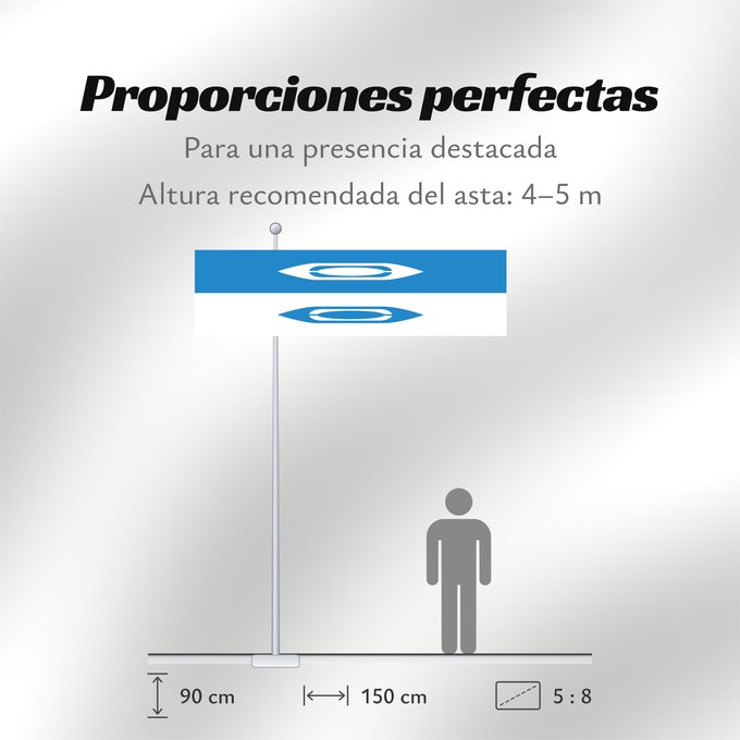 Proporciones de la bandera: POL Bielawa	Miasta Bielawa