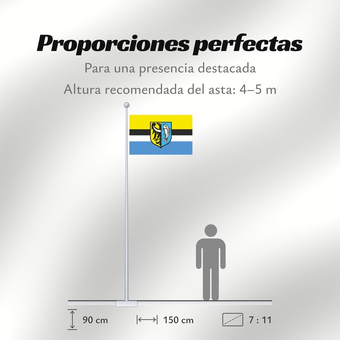 Proporciones de la bandera: POL Bytom Odrzański