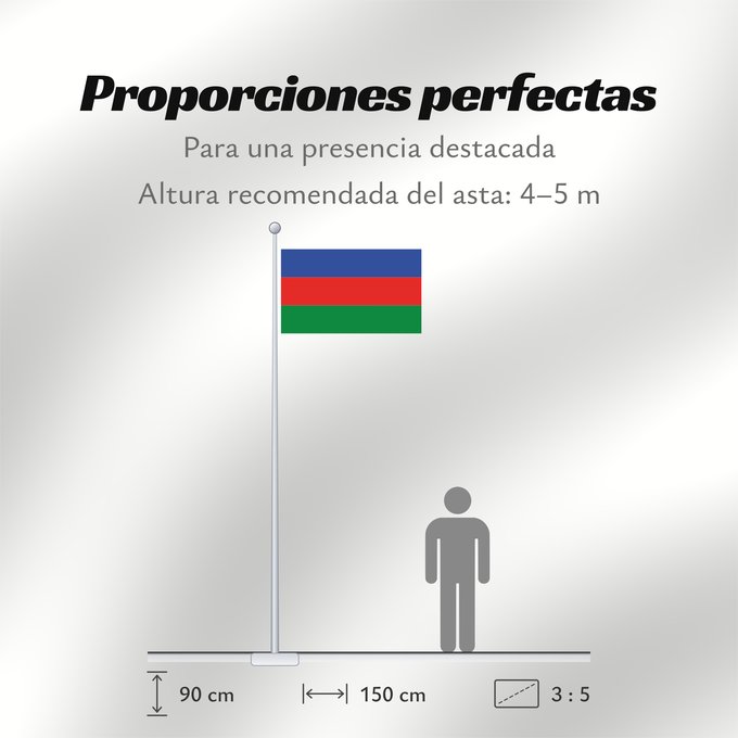 Proporciones de la bandera: POL Dzierżoniów