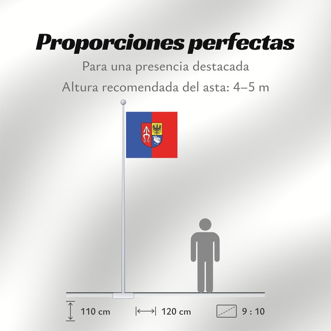 Proporciones de la bandera: POL gmina Chlewiska Chlewiska Commune Gminy Chlewiska