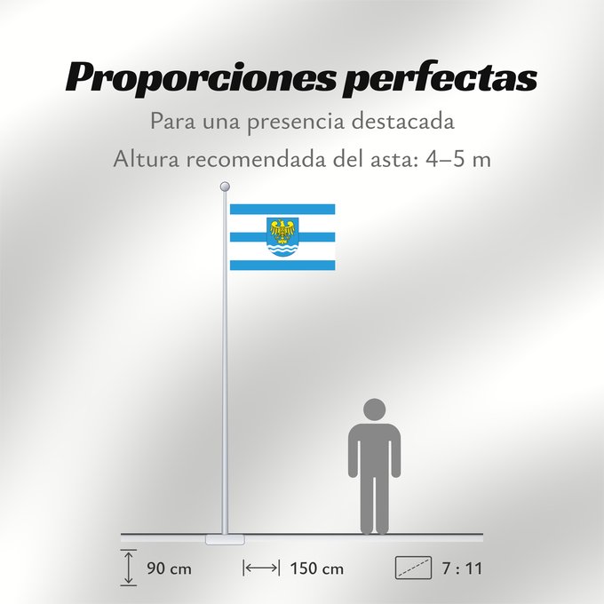 Proporciones de la bandera: POL gmina Godów Godów Commune Gminy Godów