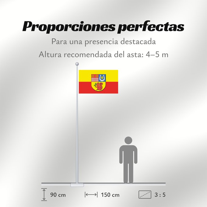 Proporciones de la bandera: POL gmina Jarocin Jarocin Commune Gminy Jarocin