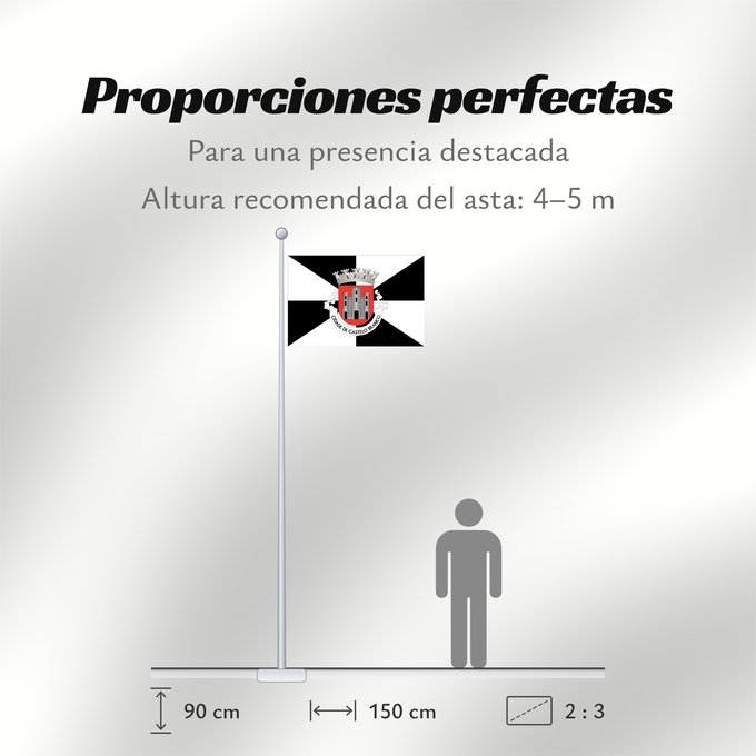 Proporciones de la bandera: Castelo Branco