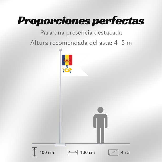 Proporciones de la bandera: Postal Flag of the Romanian Maritime Service  1939	Postal Flag of the Romanian Maritime Service %281939%29