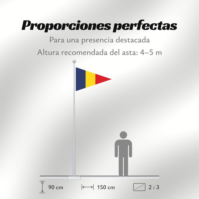 Proporciones de la bandera: Romanian Lieutenant Commander  1939	Romanian Lieutenant Commander (1939)	Lieutenant-Commandant Roumain (1939)	Teniente Comandante Rumano (1939)	Rumänischer Fregattenkapitän (1939)	Luogotenente Comandante Rumeno (1939)