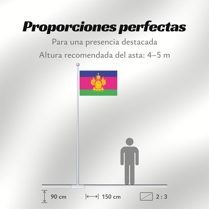 Proporciones de la bandera: Krasnodar Krai	Krasnodar Krai 	Kraï de Krasnodar	Krai de Krasnodar	Krasnodar krai	Kraj di Krasnodar