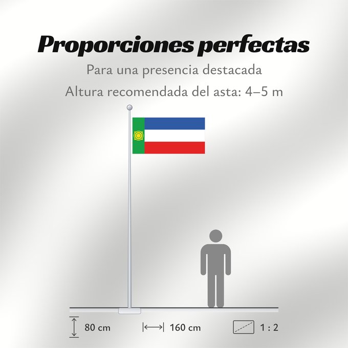 Proporciones de la bandera: Khakassia	Khakassia since 2003. Drawn by Fibonacci	 Khakassie ou République de Khakassie	Jakasia desde el 2003. Hecha por Fibonacci	Chakassien